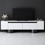 Hanah Home Bohem Soporte para TV Blanco y Negro